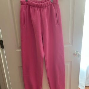 Taffy colored Fleece sweatpants - brand new w/o tags